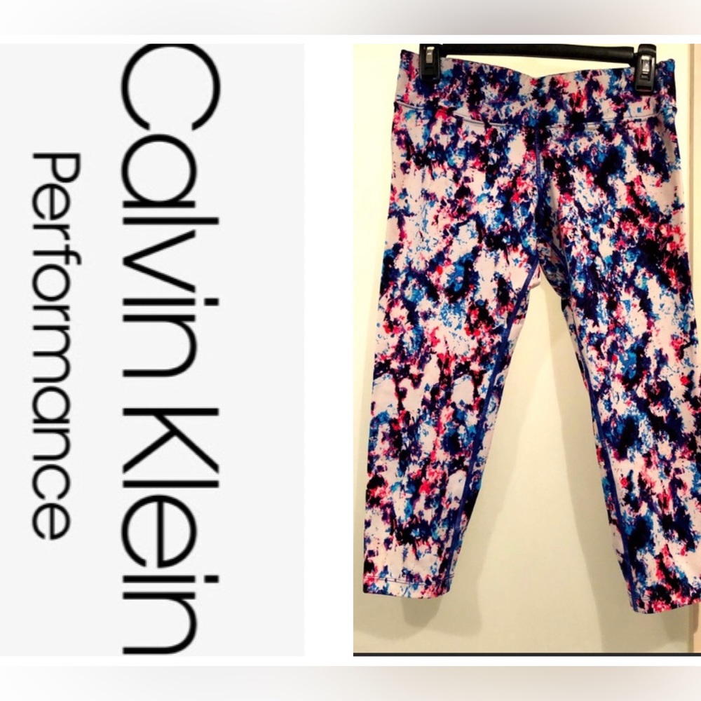 Calvin Klein yoga pant. Performance quick dry. Vibrant colors. Size medium. NWOT